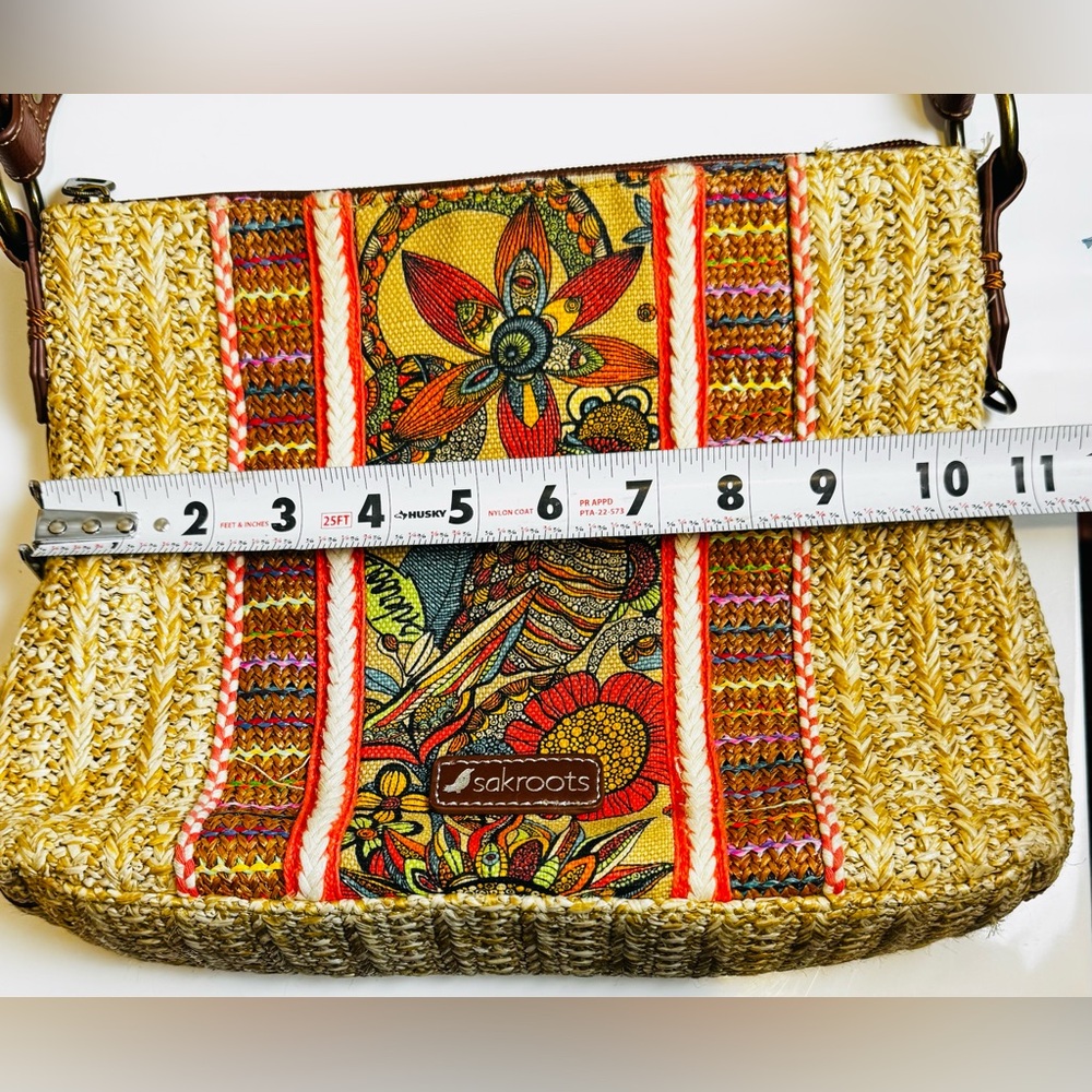 The Sak Crossbody Purse Bag Sakroots Sky Spirit Desert Owl Crossbody Purse - Picture 7 of 14